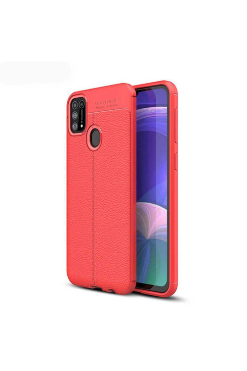 Samsung Galaxy M31 Uyumlu Kılıf Deri Görünümlü Zr-Niss