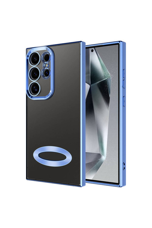 Samsung Galaxy S24 Ultra Kılıf Kamera Korumalı Logo Gösteren Silikon Zr-Omega
