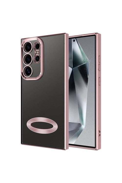 Samsung Galaxy S24 Ultra Kılıf Kamera Korumalı Logo Gösteren Silikon Zr-Omega