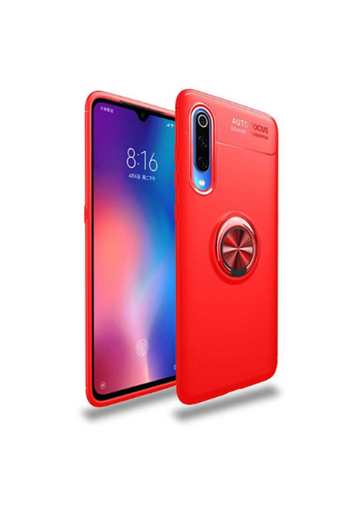 Xiaomi Mi 9 Se Kılıf Ravel Yüzüklü Standlı Silikon Kapak