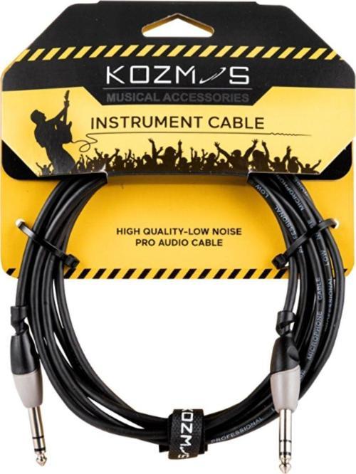 KCL-157-3M Siyah-Gri 3mt Stereo Enstrüman Kablosu
