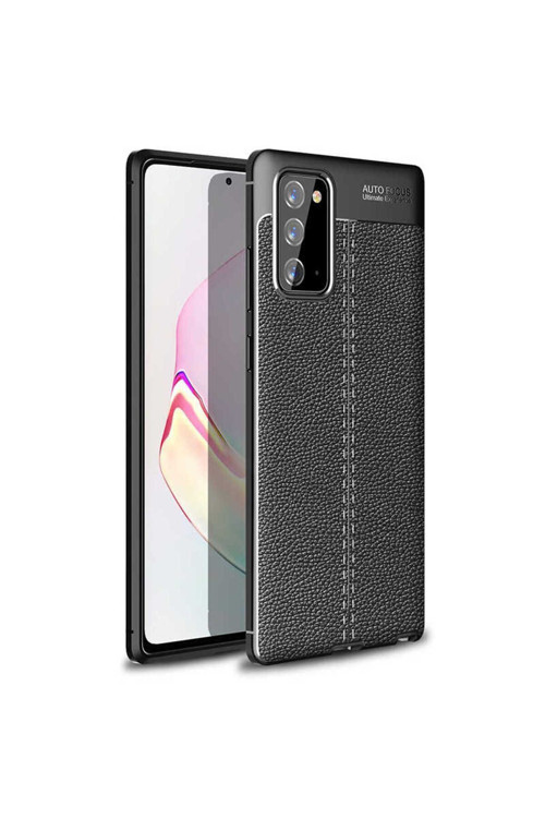 Samsung Galaxy Note 20 Ultra Kılıf Deri Görünümlü Silikon Zr-Niss