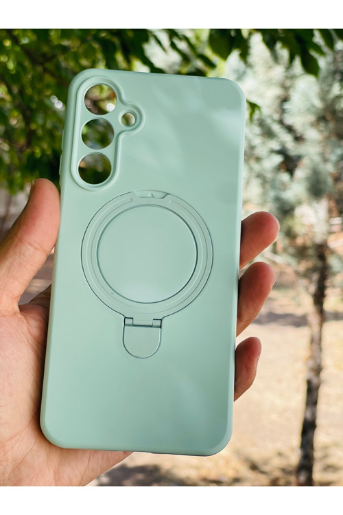 Samsung Galaxy A55 5G Kılıf Mgsafe Özellikli Standlı Pastel Renkler Azn-Reggal