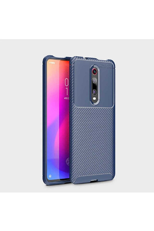 Xiaomi Mi 9T Kılıf Karbon Görünümlü Silikon Zr-Negro