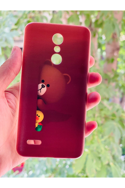 Lg K11 Kılıf Ayıcık Desenli Baskılı Silikon