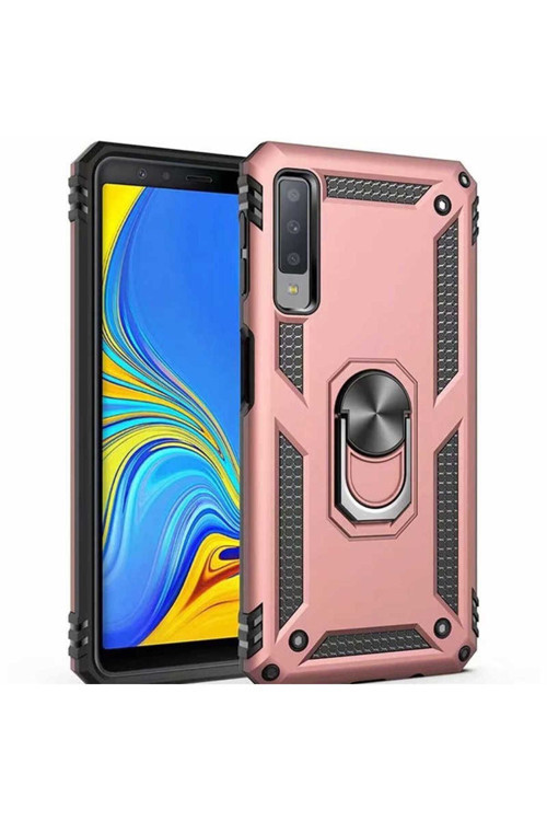 Samsung Galaxy A7 2018 Kılıf Vega Zırh Tank Tam Koruma Kapak + Kablo Koruyucu A++