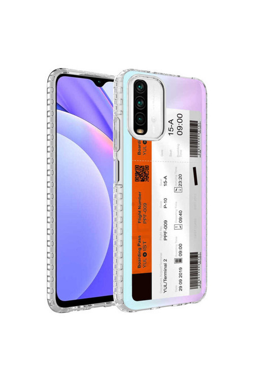 Xiaomi Redmi Note 10S Kılıf Airbag Kenarlı Renkli Desenli Silikon Elegans Kapak