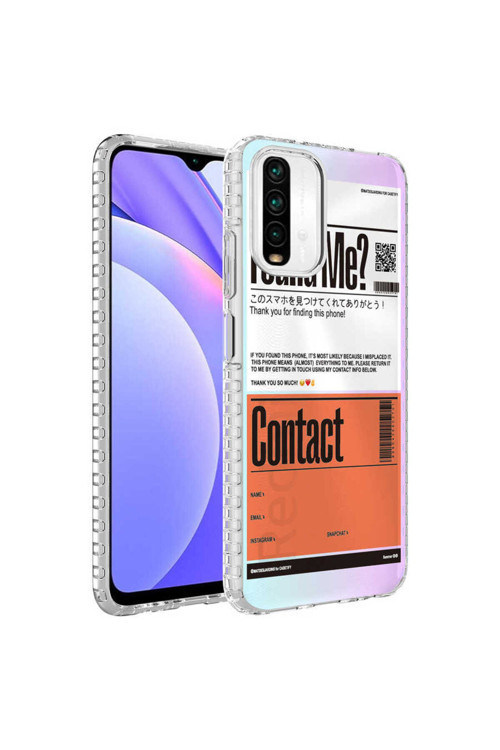 Xiaomi Redmi Note 10S Kılıf Airbag Kenarlı Renkli Desenli Silikon Elegans Kapak