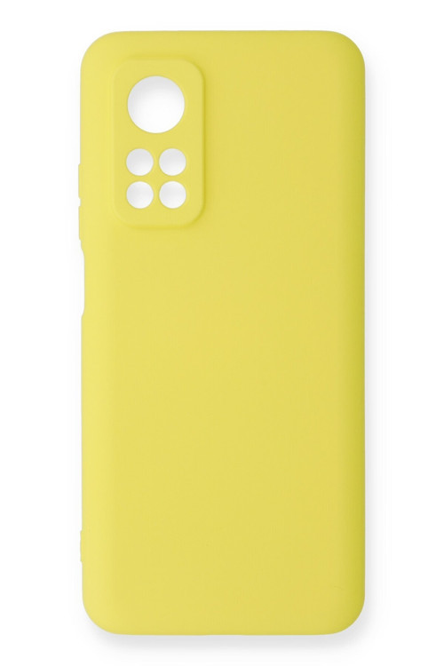 Xiaomi Mi 10T Kılıf Nano Içi Kadife Silikon - Sarı