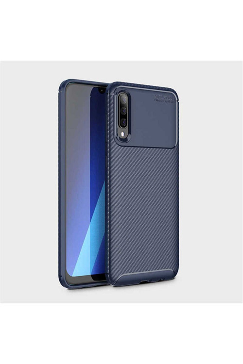 Samsung Galaxy A70 Kılıf Karbon Görünümlü Silikon Zr-Negro