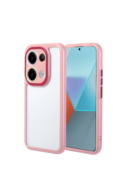 Xiaomi Poco M6 Pro 4G Kılıf Kamera Korumalı Renkli Kenar Ve Çerçeve Tasarımlı Zr-Vitamin