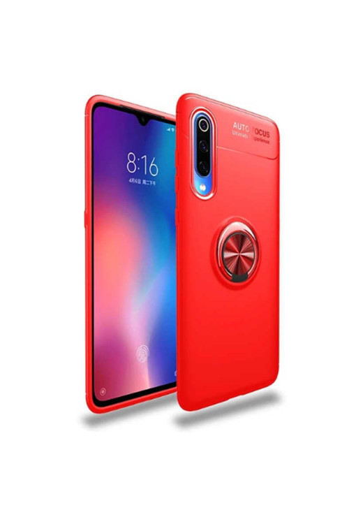 Samsung Galaxy A70 Kılıf Ravel Yüzüklü Standlı Silikon Kapak