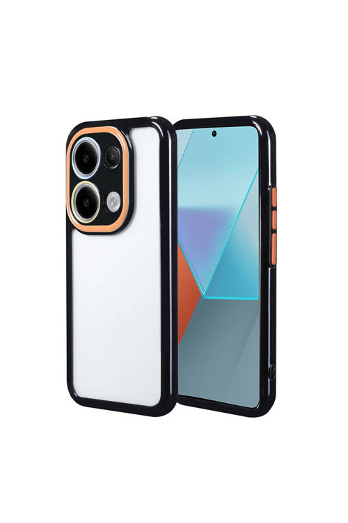 Xiaomi Poco M6 Pro 4G Kılıf Kamera Korumalı Renkli Kenar Ve Çerçeve Tasarımlı Zr-Vitamin