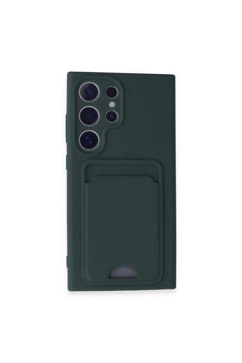Samsung Galaxy S24 Ultra Kılıf Kartlıklı Renkli Silikon Azn-Kelvn