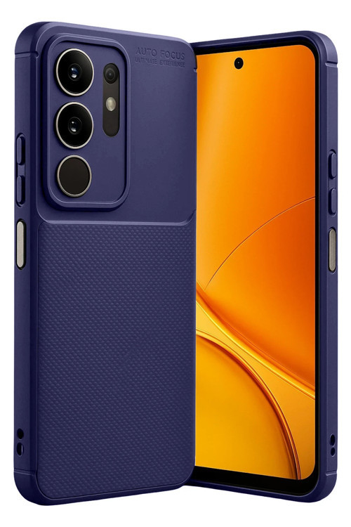 Vivo Y29 4G Kılıf Karbon Görünümlü Silikon Azn-Carbon
