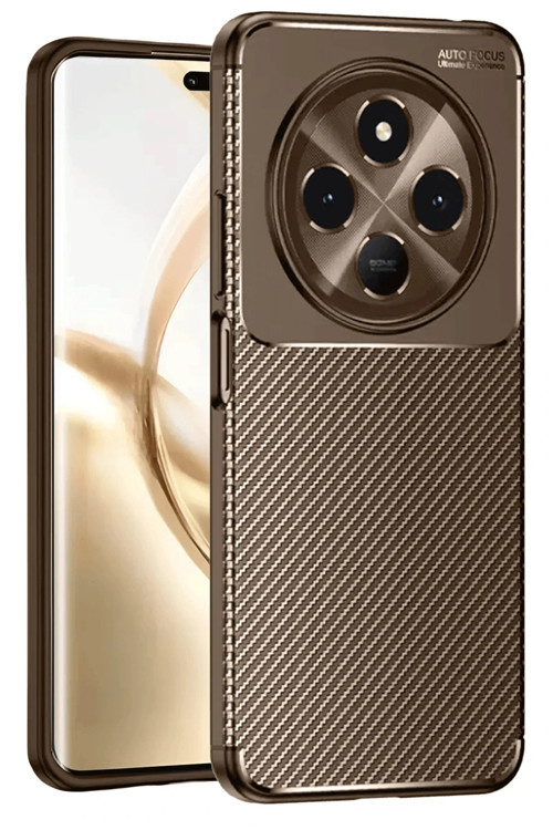Tecno Spark 30C Kılıf Karbon Görünümlü Silikon Azn-Carbon