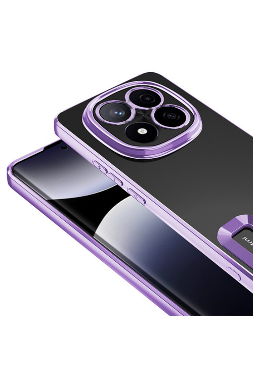 Xiaomi Poco X7 Kılıf Silikon Kenarları Lazer Renkli Zr-Omega