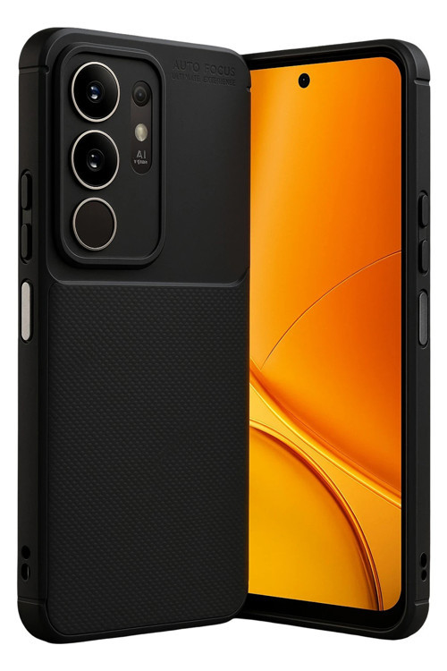 Vivo Y29 4G Kılıf Karbon Görünümlü Silikon Azn-Carbon