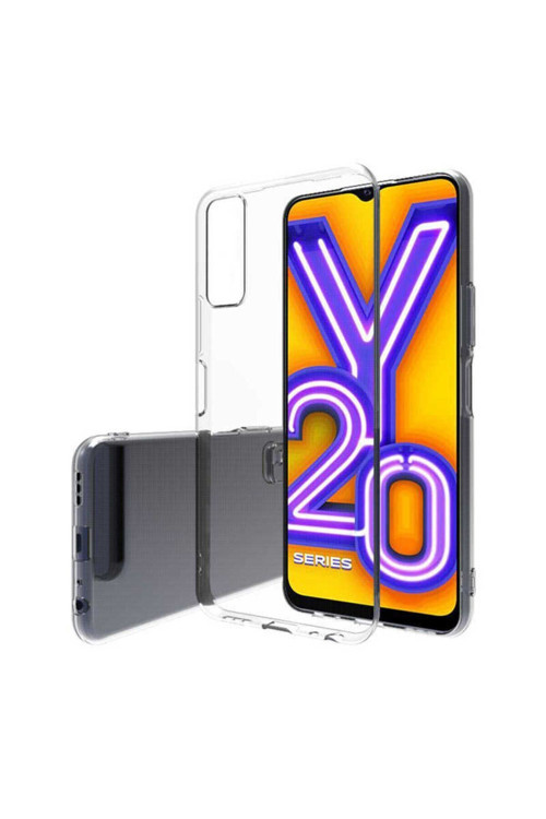 Vivo Y11S Kılıf Şeffaf İnce Esnek Silikon Kılıf Süper