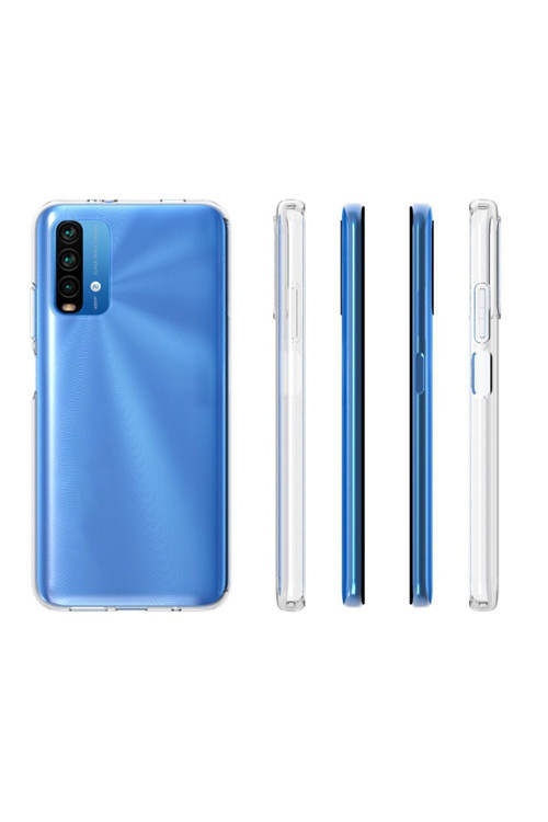 Xiaomi Redmi 9T Kılıf Şeffaf İnce Esnek Silikon Kılıf Süper