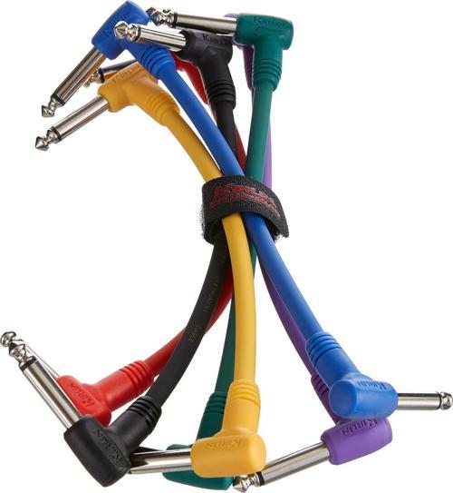 I6-243-0.15M-6 Renkli 6 adet Pedal Ara Kablo