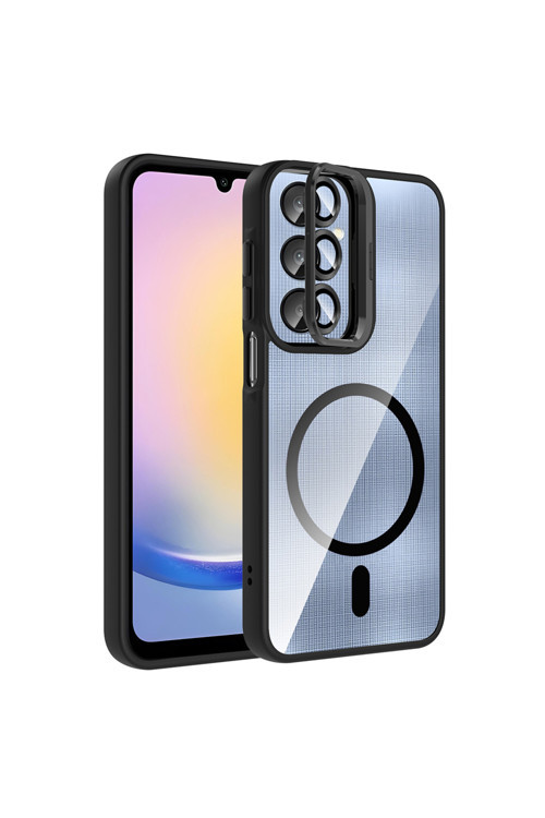 Samsung Galaxy A36 Kılıf Kamera Standlı Lens Koruyucu Hediyeli Zr-Etro
