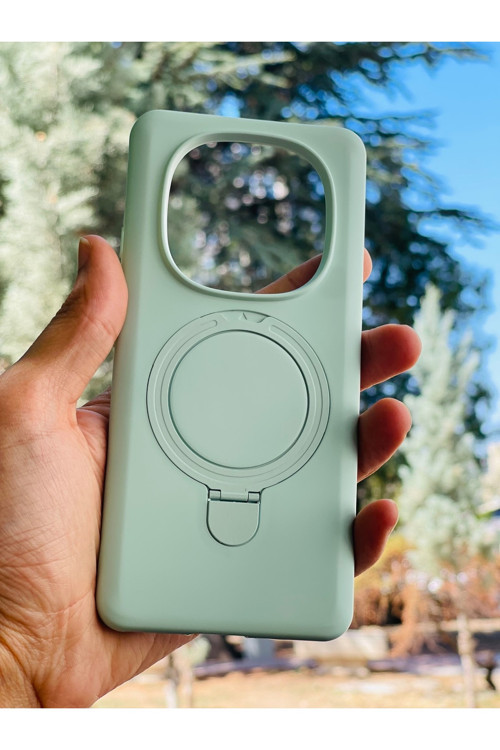 Xiaomi Redmi Note 14 Pro 4G Kılıf Mgsafe Özellikli Standlı Pastel Renkler Azn-Reggal