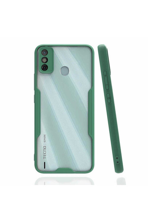 Tecno Spark 6 Go Kılıf Ultra Ince Buzlu -Zr-Parfe + Kablo Koruyucu + Ekran Koruyucu