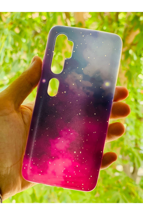 Xiaomi Mi Note 10 Kılıf Galaksi Desenli Baskılı Silikon