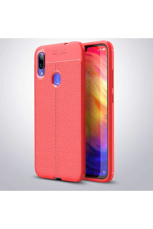 Xiaomi Redmi Note 7 Kılıf Deri Görünümlü Silikon Zr-Niss