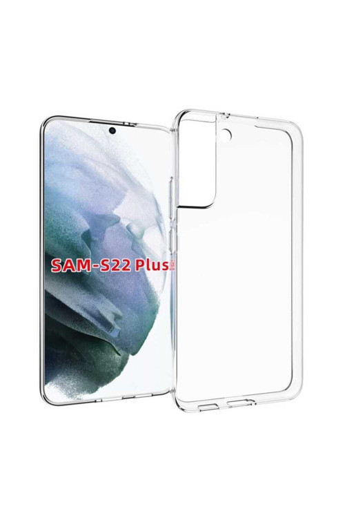 Samsung Galaxy S22 Plus Kılıf Şeffaf İnce Esnek Silikon Kılıf Süper