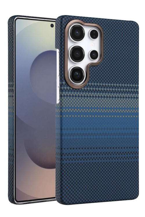 Samsung Galaxy S23 Ultra Kılıf Kevlar Şık Görünüm Magesafe Özellikli Azn-Vga-Mgsf