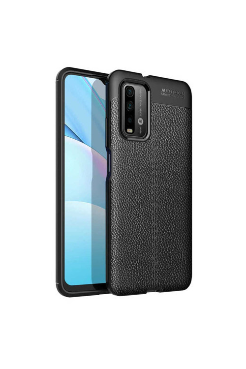 Xiaomi Poco M3 Kılıf Deri Görünümlü Silikon Zr-Niss