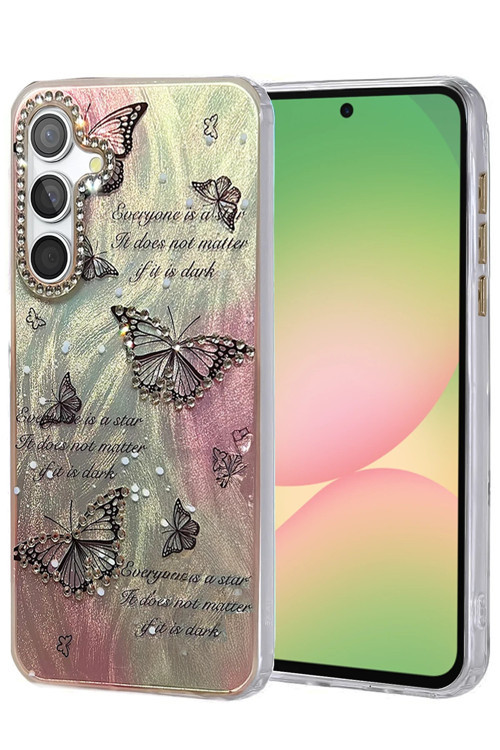 Samsung Galaxy A36 Kılıf Parlak Desenli Taşlı Azn-Blade