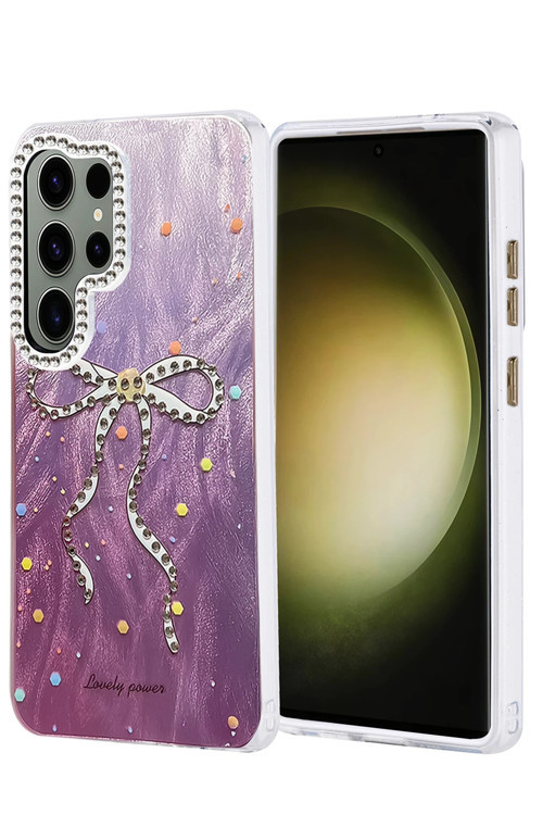 Samsung Galaxy S25 Ultra Kılıf Parlak Desenli Taşlı Azn-Blade