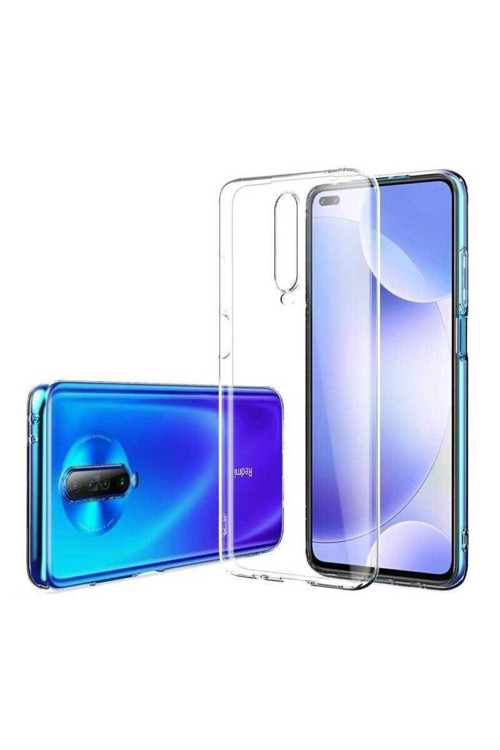 Xiaomi Poco X2 Kılıf Şeffaf İnce Esnek Silikon Kılıf Uyumlu -Süper