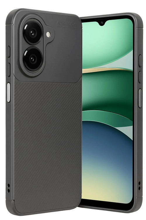 Xiaomi Redmi A5 4G Kılıf Karbon Görünümlü Silikon Azn-Carbon