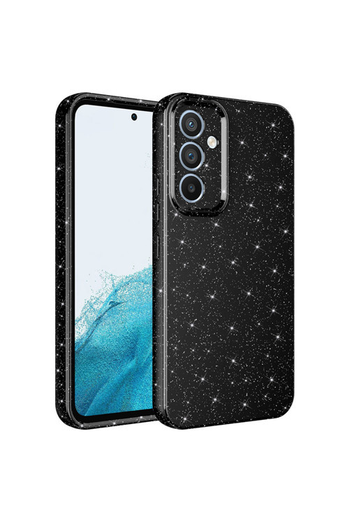 Samsung Galaxy A54 Kılıf Kamera Korumalı Simli Lüks Zr-Koton
