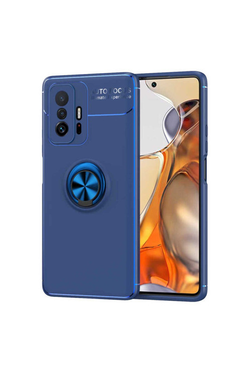Xiaomi Mi 11T 5G Kılıf Ravel Yüzüklü Standlı Silikon Kapak