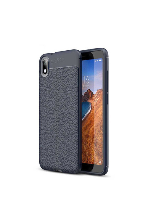 Xiaomi Redmi 7A Kılıf Deri Görünümlü Silikon Zr-Niss