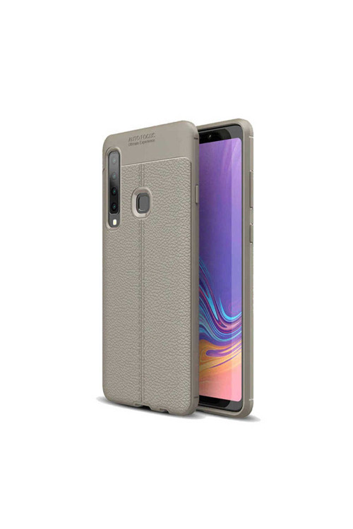 Samsung Galaxy A9 2018 Kılıf Deri Görünümlü Silikon Zr-Niss