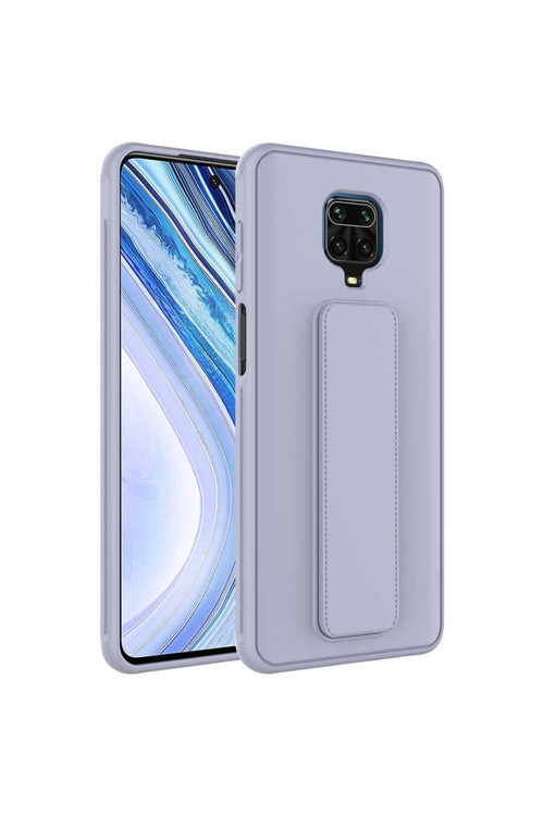 Xiaomi Redmi Note 9S Kılıf Standlı Kapak -Zr-Qstand