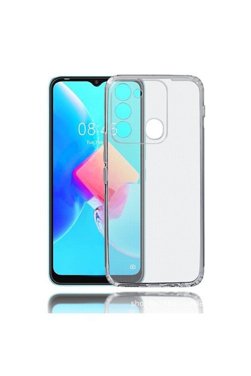 Tecno Spark 8C Uyumlu Kılıf Şeffaf İnce Esnek Silikon Kılıf Süper