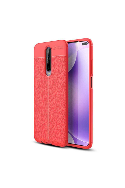 Xiaomi Redmi K30 Kılıf Deri Görünümlü Silikon Zr-Niss