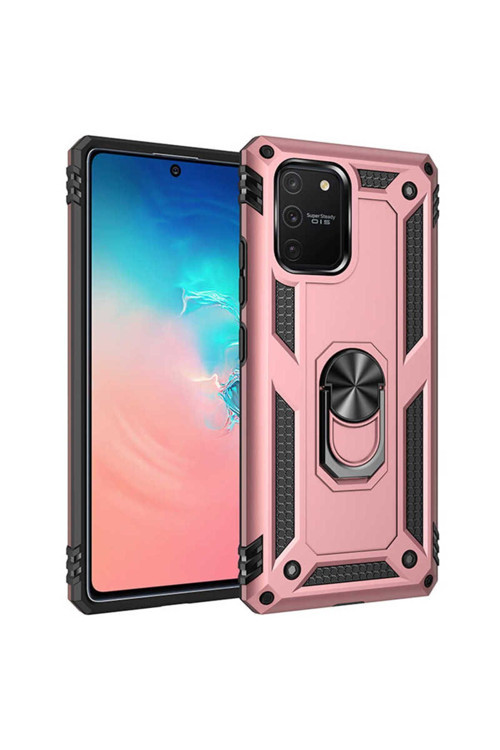 Samsung Galaxy A91 Kılıf Vega Zırh Tank Tam Koruma Kapak + Kablo Koruyucu A++