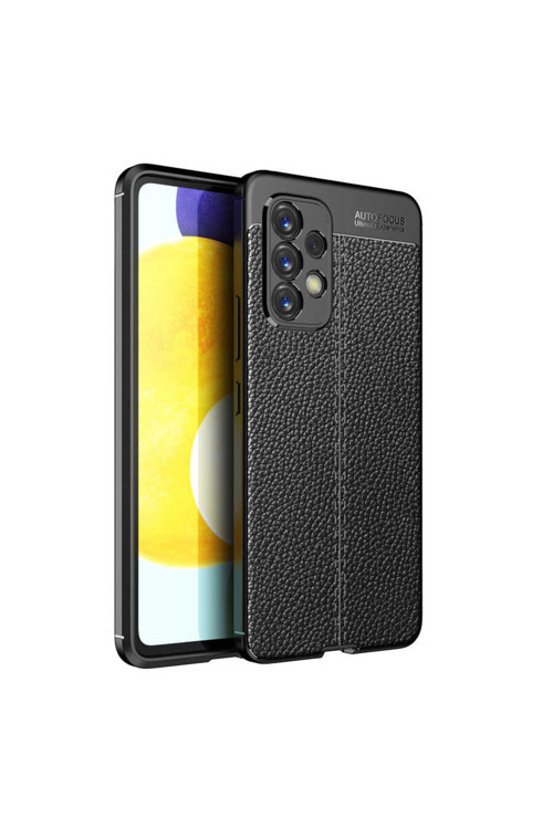 Samsung Galaxy A73 5G Kılıf Deri Görünümlü Silikon Kılıf Azn-Focus