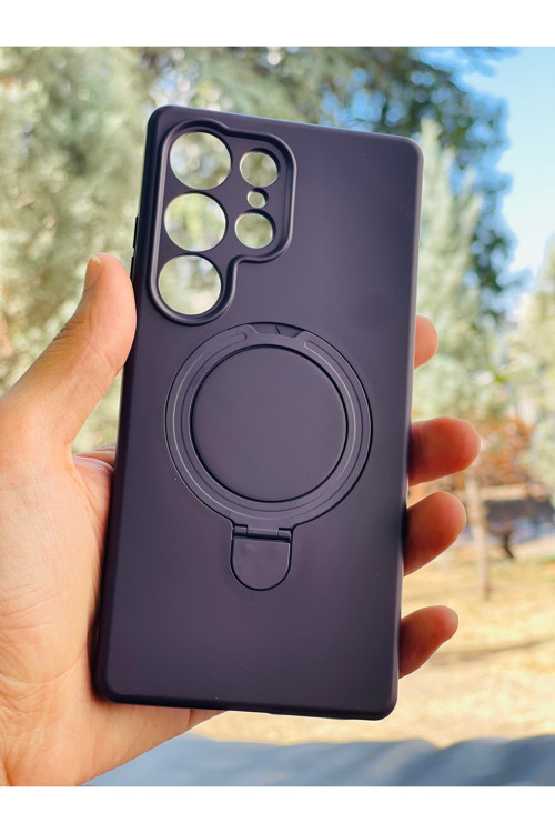 Samsung Galaxy S23 Ultra Kılıf Mgsafe Özellikli Standlı Pastel Renkler Azn-Reggal