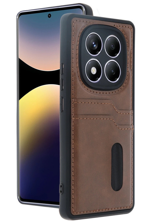 Xiaomi Redmi Note 14 Pro 5G Kılıf Kartlıklı Silikon Kapak Azn-Sara