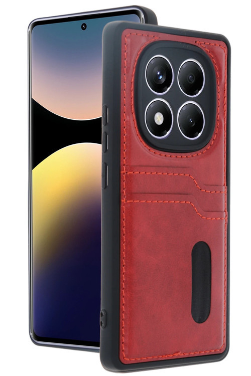 Xiaomi Redmi Note 14 Pro 5G Kılıf Kartlıklı Silikon Kapak Azn-Sara