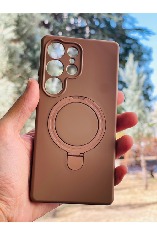 Samsung Galaxy S24 Ultra Kılıf Mgsafe Özellikli Standlı Pastel Renkler Azn-Reggal